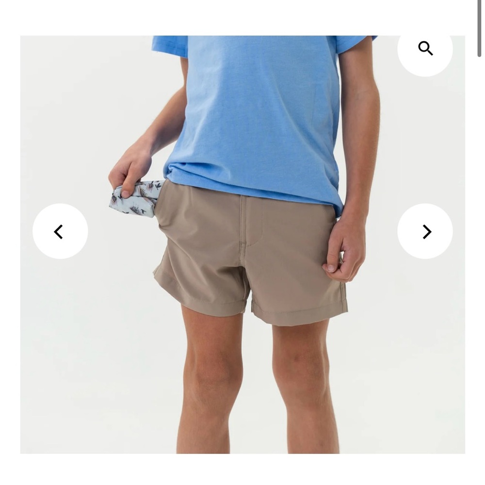 Burlebo Youth Everday Short in Cobblestone Khaki Size XS